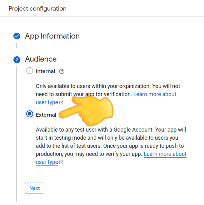 gsuite consent screen create