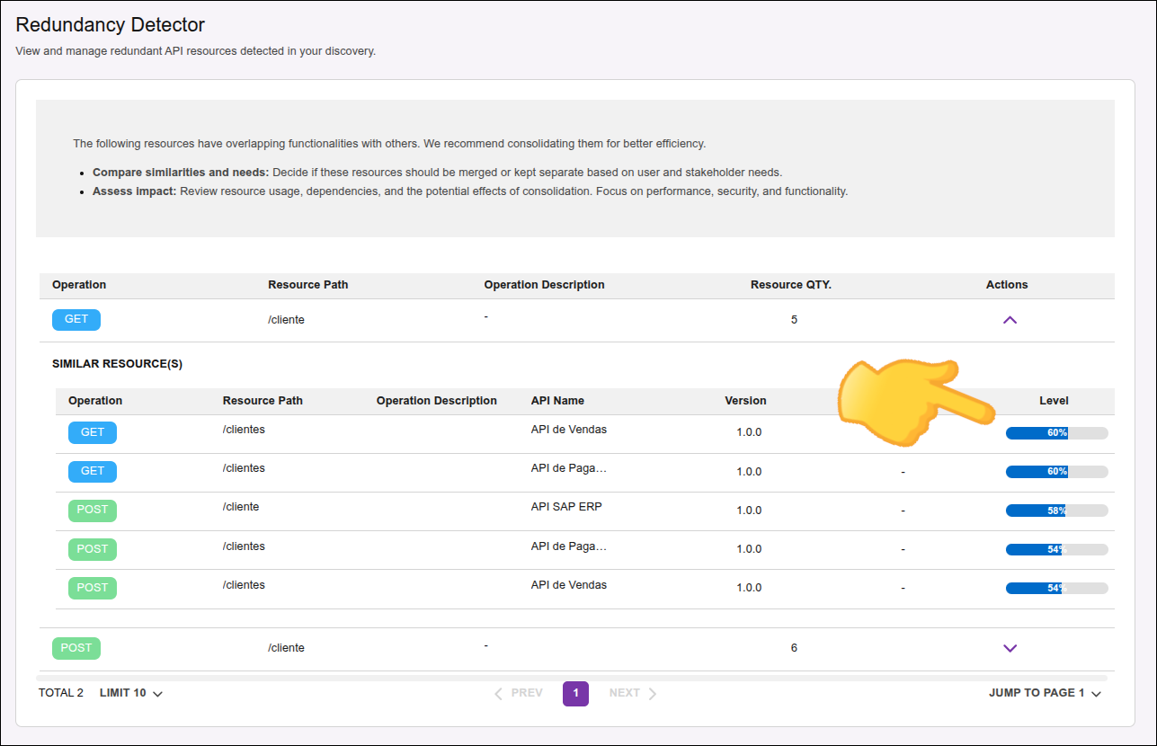 expanded example with similar resources