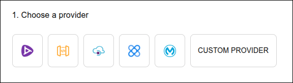 policies screen with step 1 gateway selection