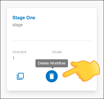 delete workflow