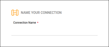screen with field for connection name