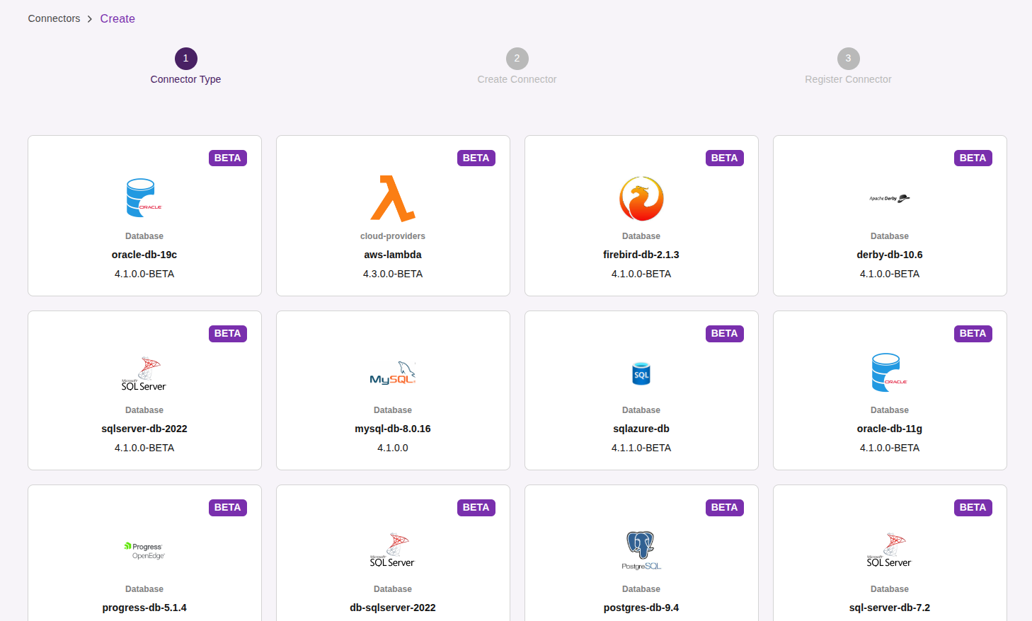 apiManager selectConnectorType