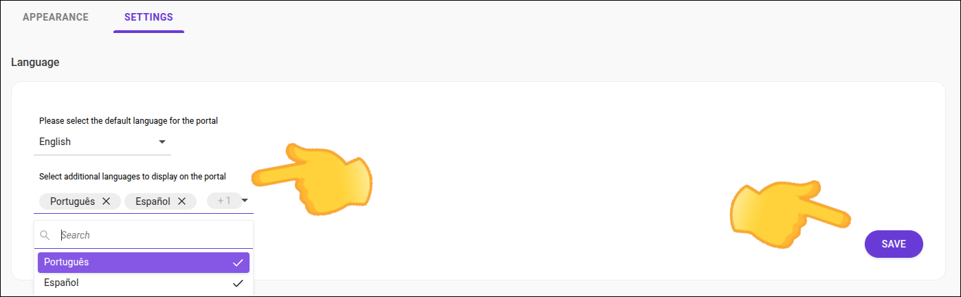 Setting Additional Languages