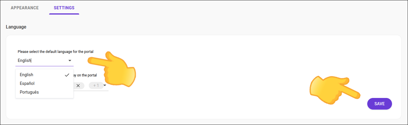 Setting the Default Language