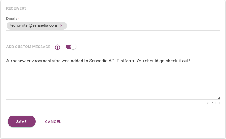 platform events email filled