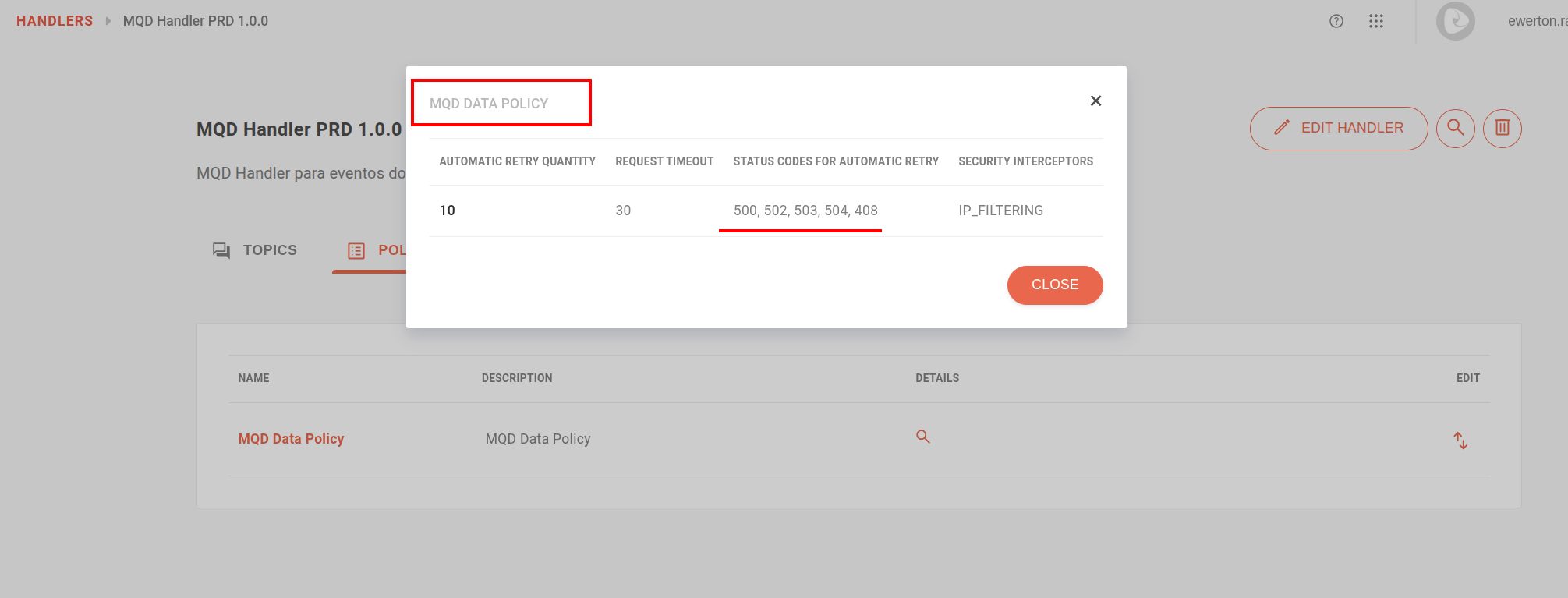 IP Filtering Validation Policy