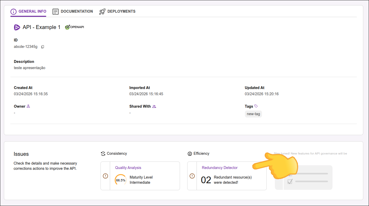 tela de overview do Discovery