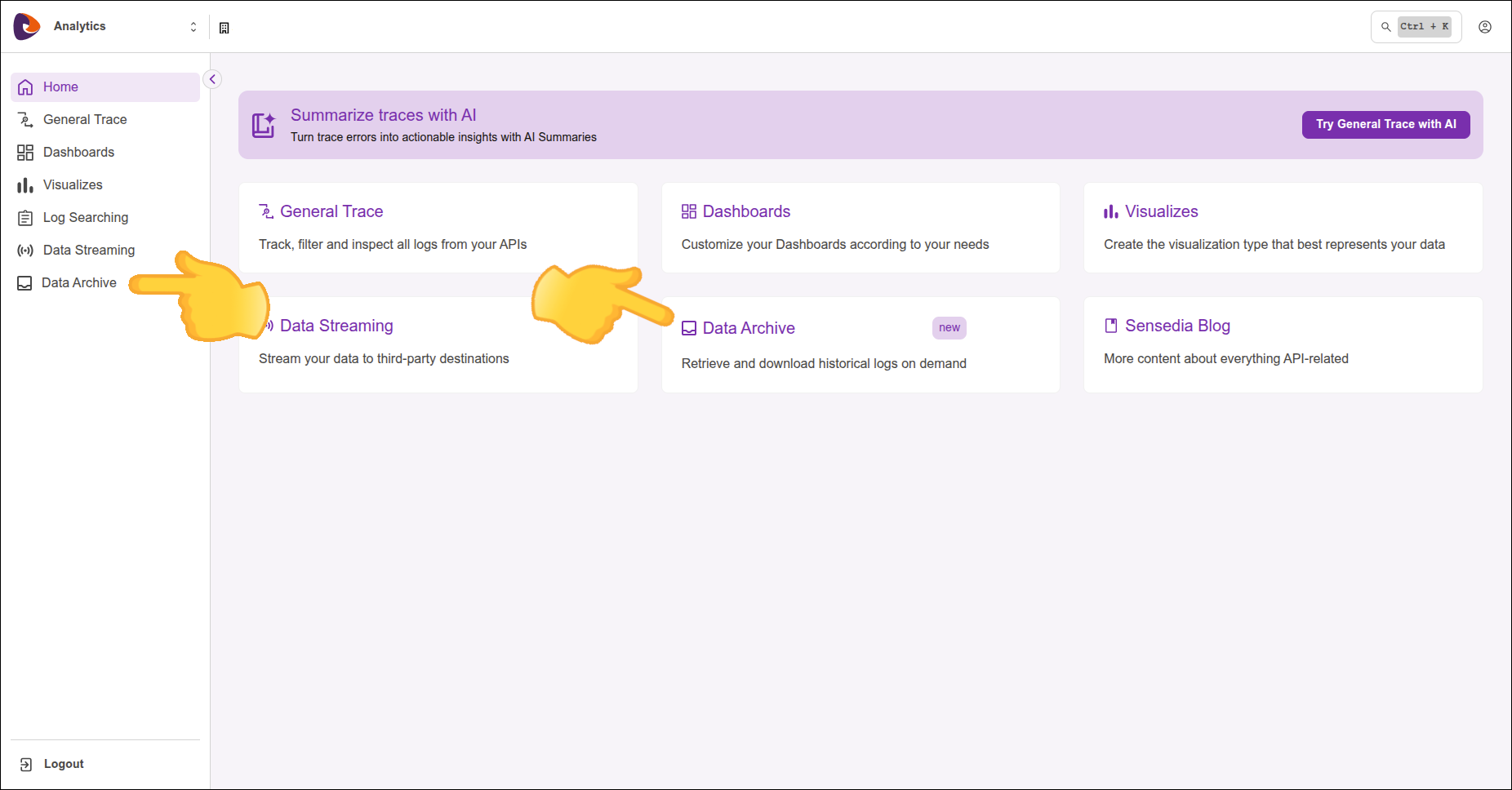 Acesso ao Data Archive