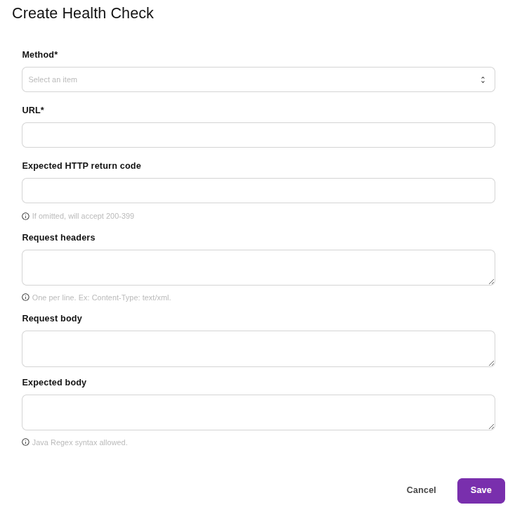 health checks create