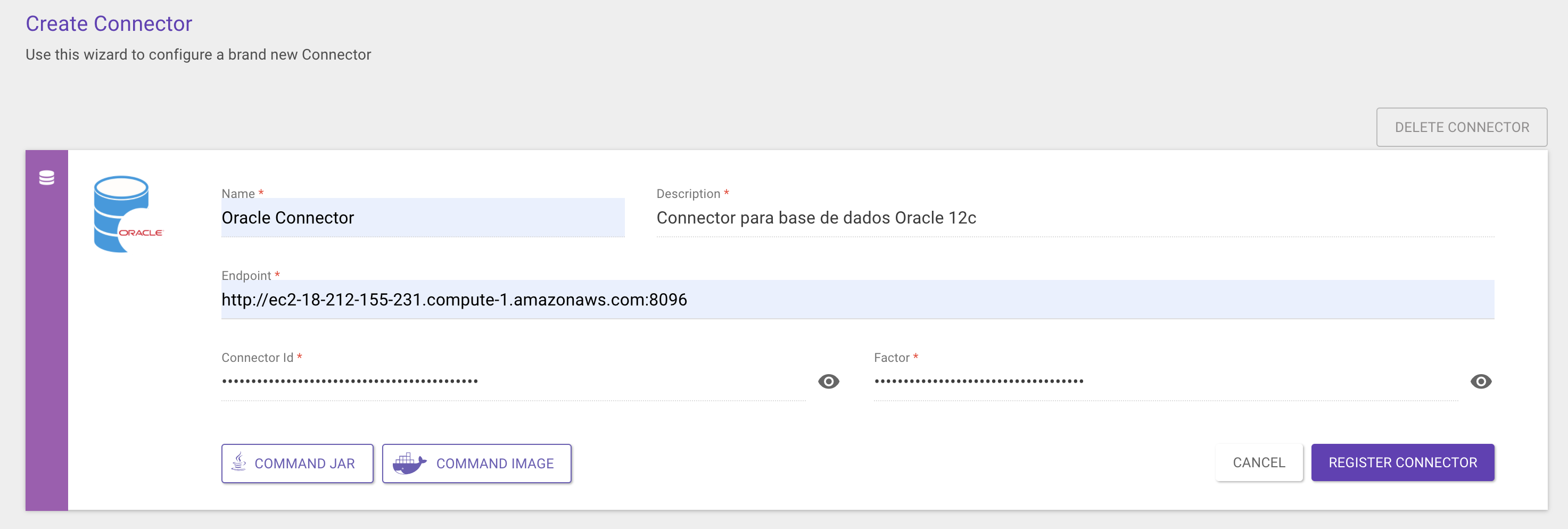 apimanager createConnector endpoint