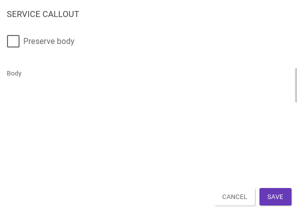 service callout body