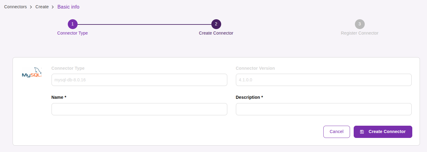 apiManager selectConnectorType filled