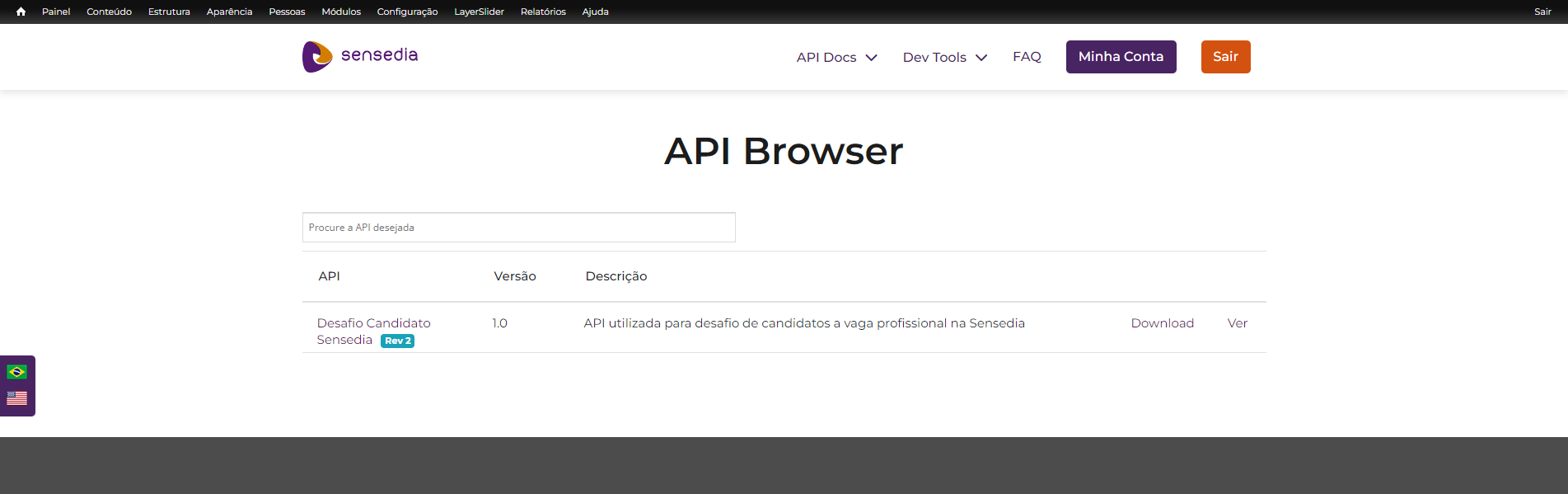 list apis new