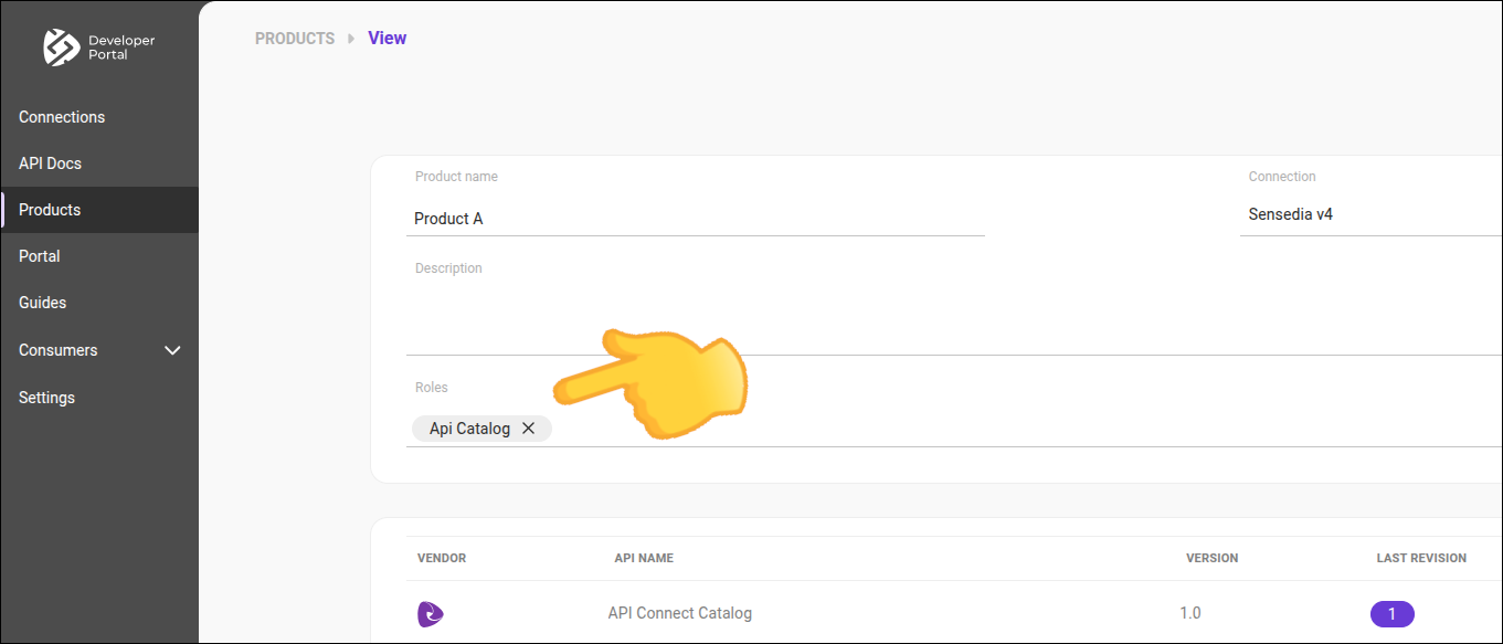 "tela Products com destaque para papel