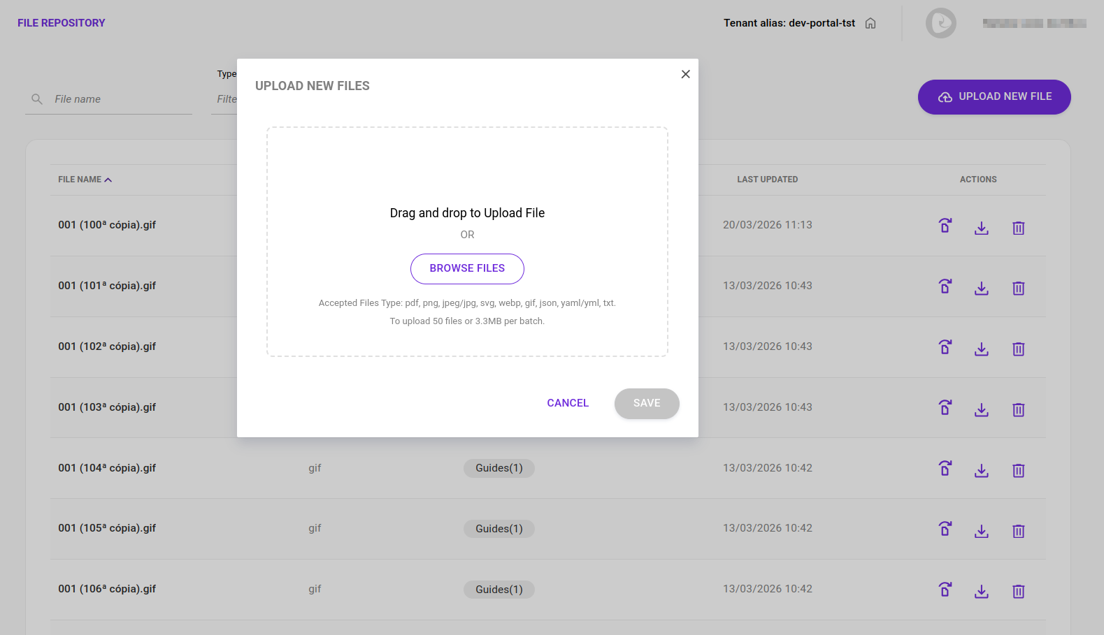 repository upload new files